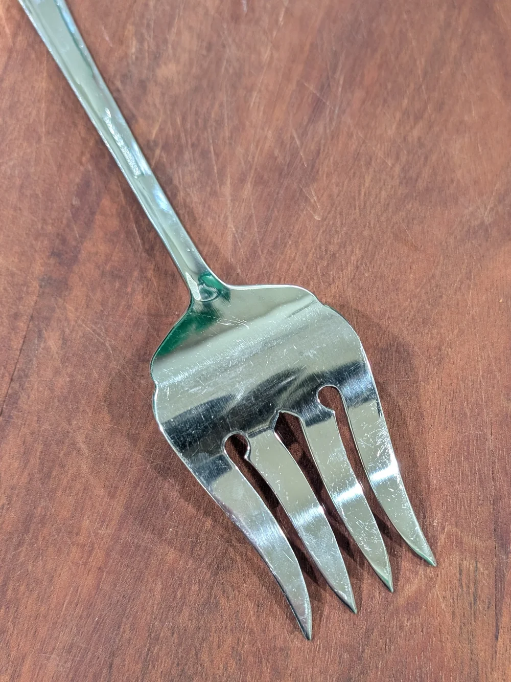 Retroneu 18/8 Korea Kimberly Pattern Cold Meat Serving Fork